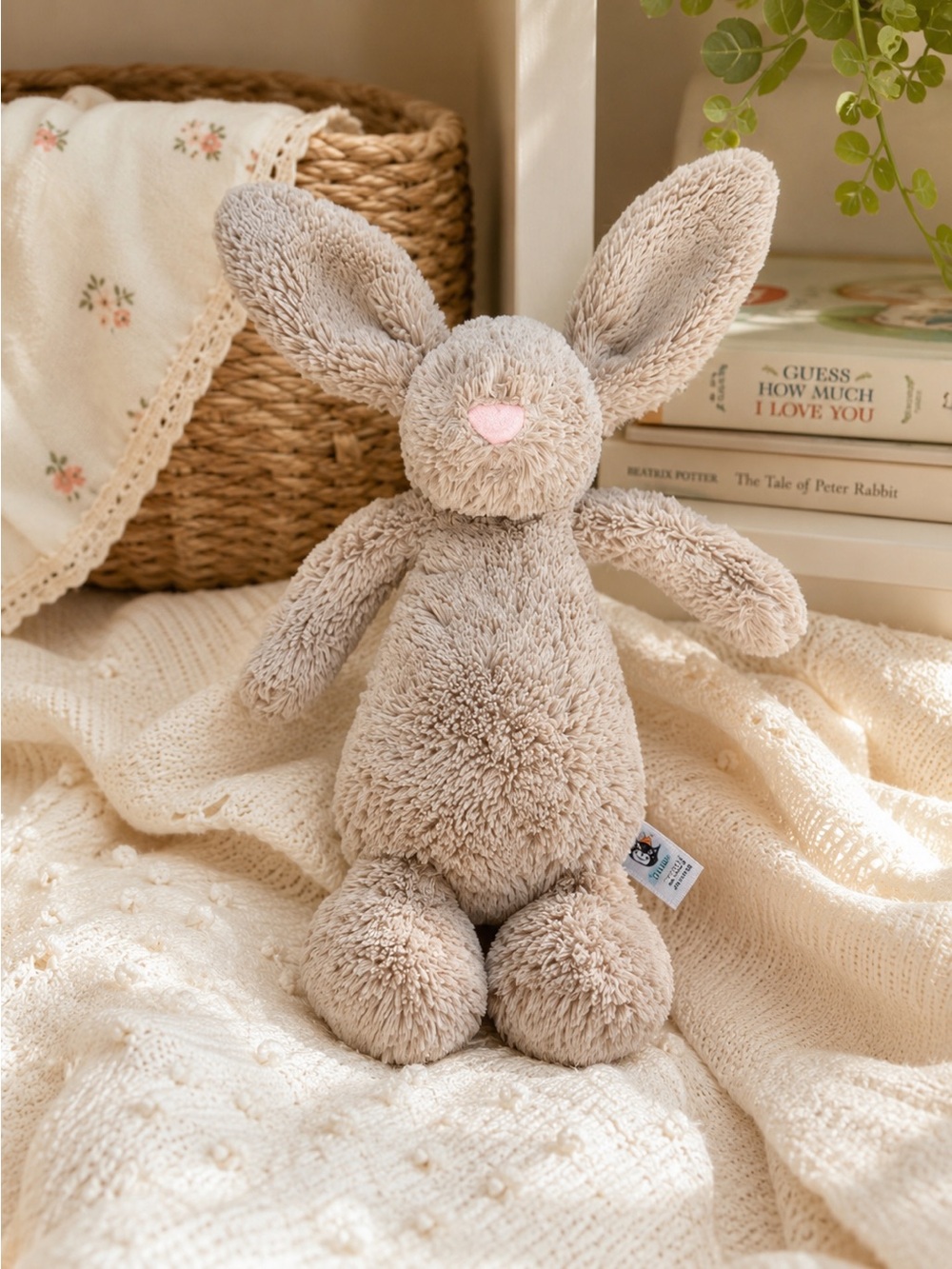 Jellycat Bashful Bunny Beige Old Style‎ Plush 12” Retired Vintage Soft Toy